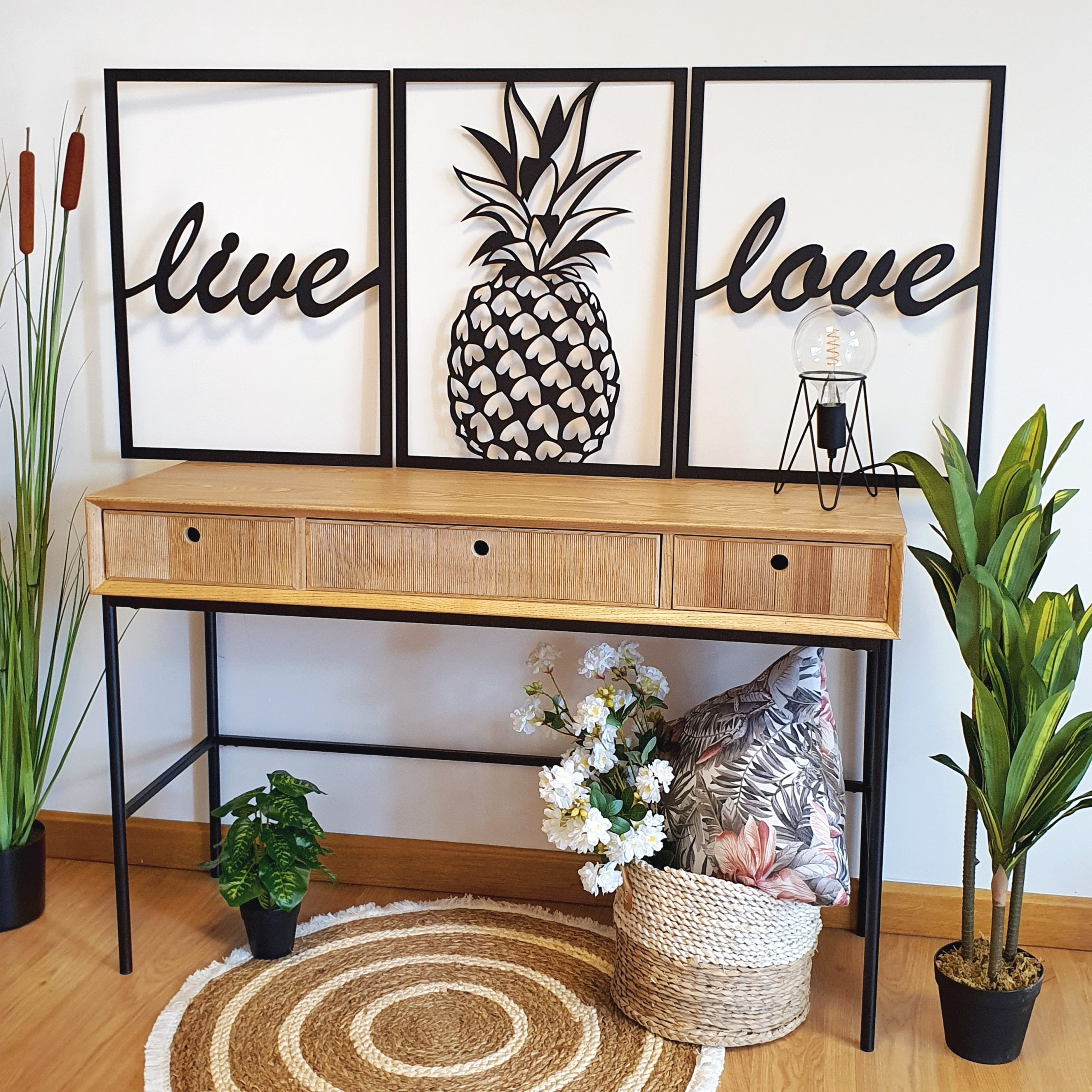Cuadro piña con marco 🍍 - Imagen 4