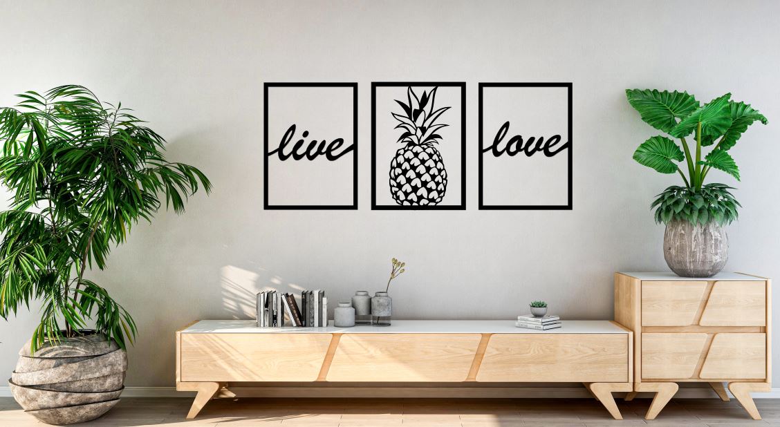Cuadro piña con marco 🍍 - Imagen 7
