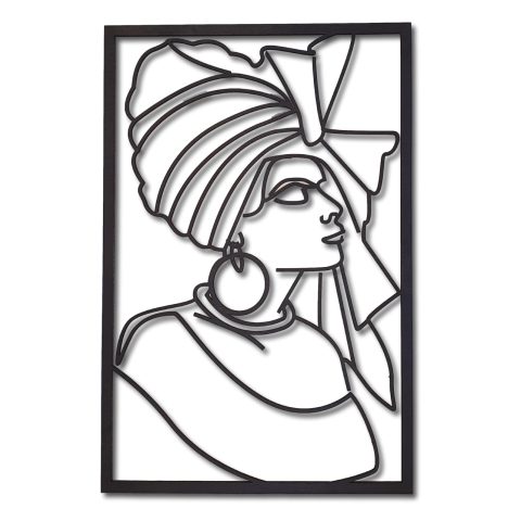 Cuadro mujer africana