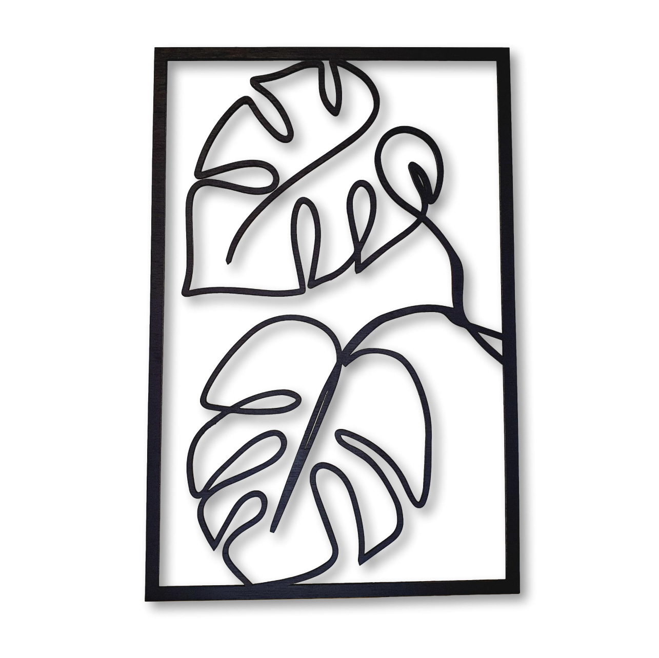 Cuadro hojas de monstera