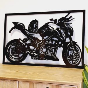 Moto metacrilato negro brillo